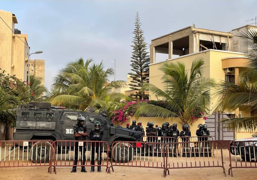 Cité Keur Gorgui : Les abords du domicile de Sonko (encore) barricadés par les forces de l’ordre