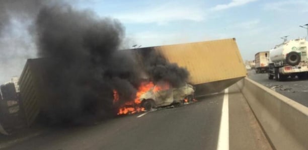 Autoroute à péage : Un poids lourd se renverse et bloque la circulation