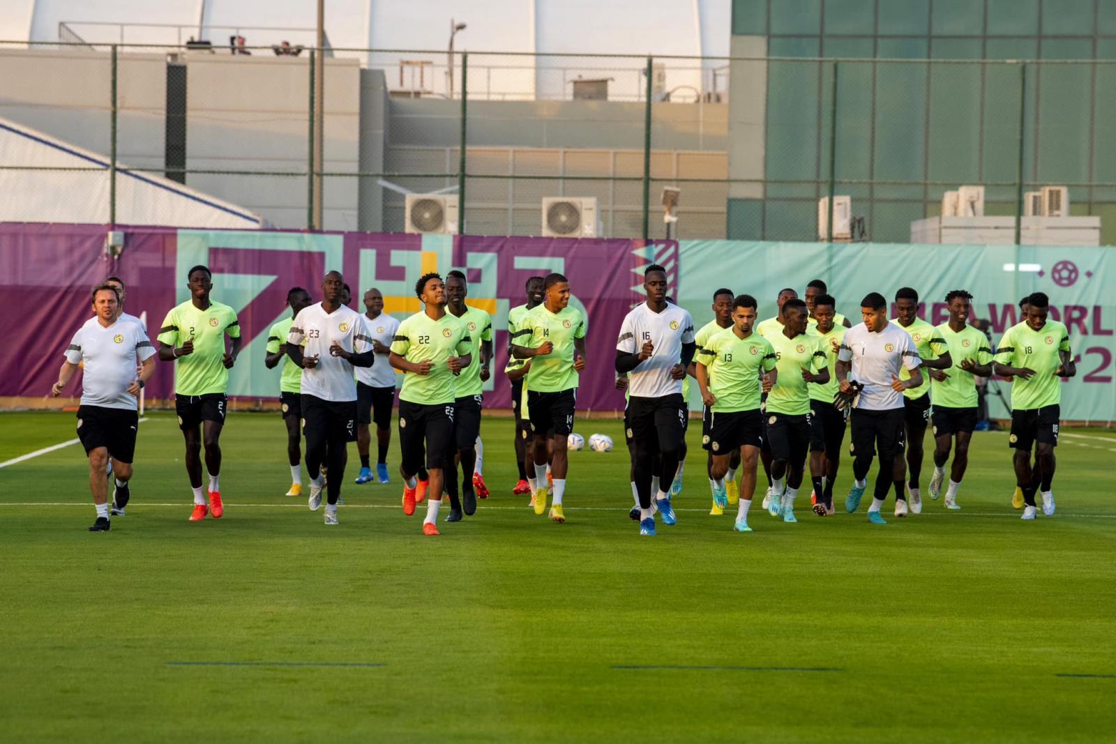 Can 2023: 3e jour d’entraînement des Lions du Sénégal, un seul joueur s’est entraîné à l’écart