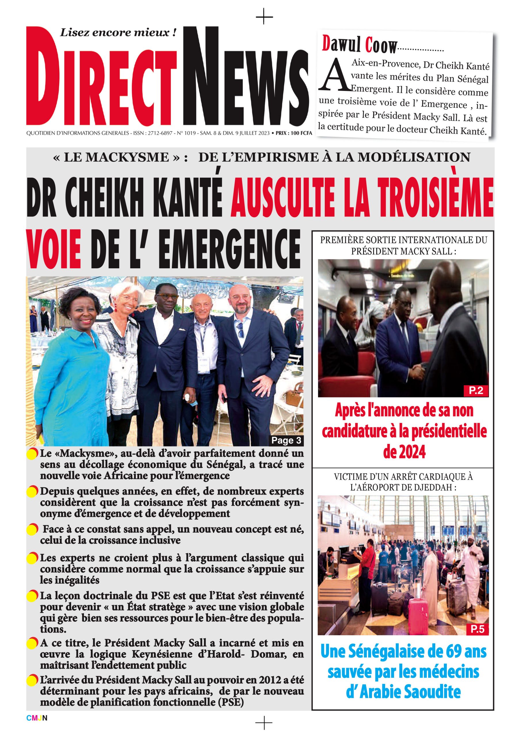 Revue du quotidien Directnews de ce samedi 8 juillet 2023 avec Junior…