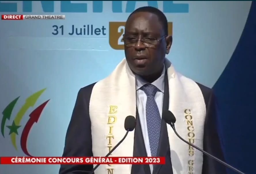 Macky Sall à la cérémonie du concours général: « Je ne présiderais pas cette cérémonie l’année prochaine, mais… »