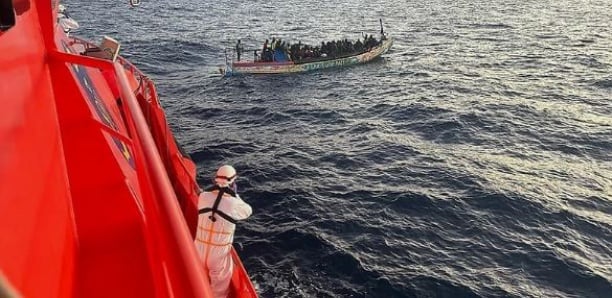 Une pirogue qui a quitté le Sénégal avec 105 personnes, dont deux mineurs, secourue au large des îles Canaries