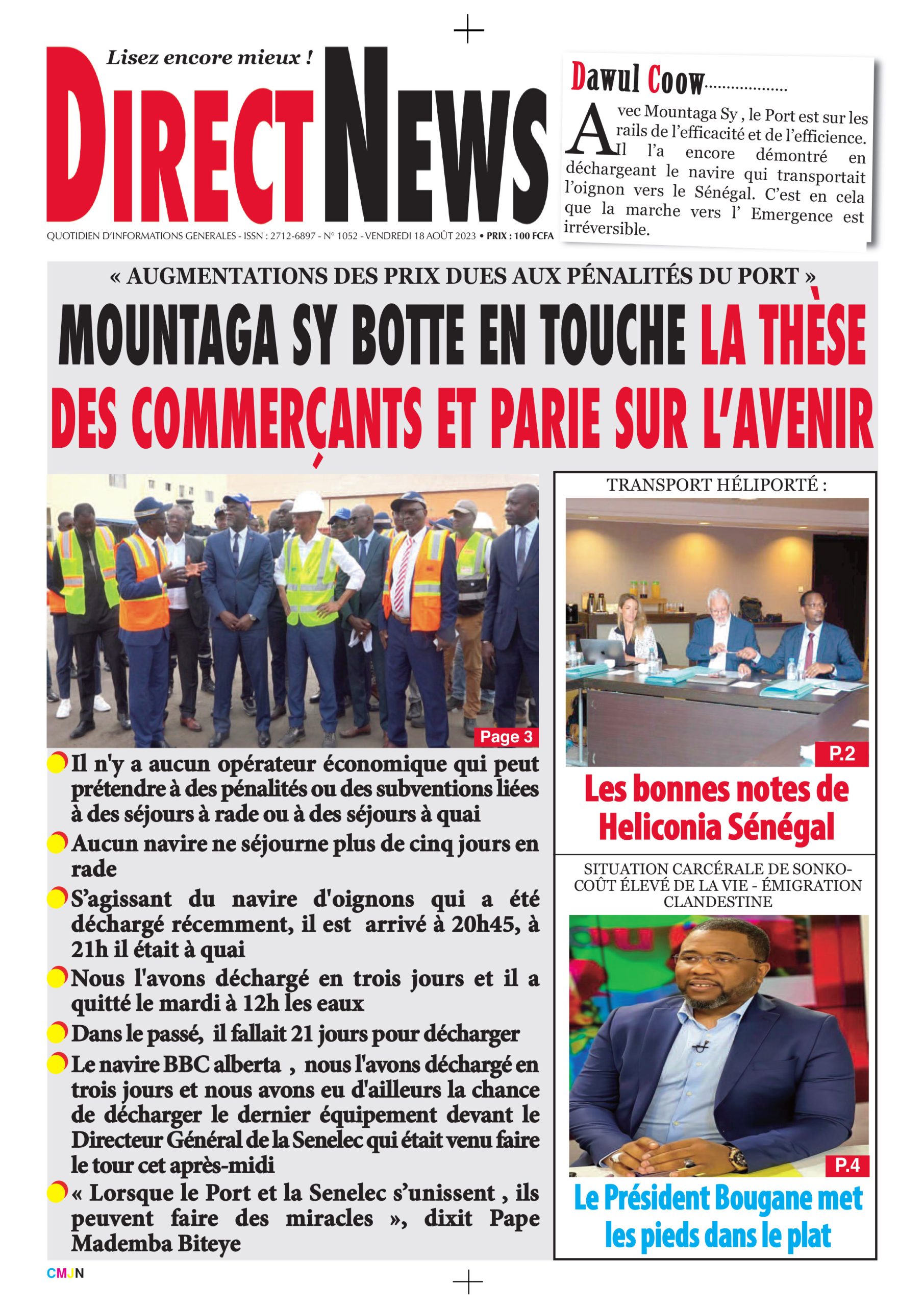 La revue  de Directnews de ce vendredi 18 août 2023 avec Junior…