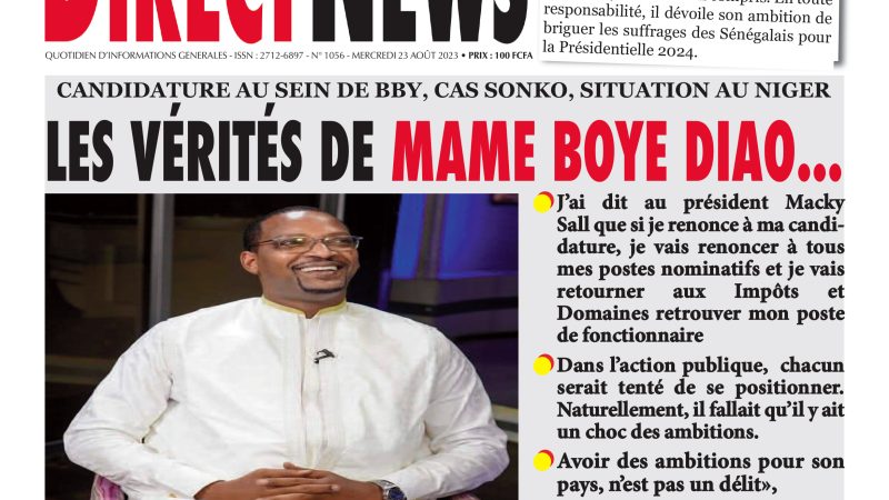 Revue de Directnews de ce mercredi 23 août 2023 avec Junior…