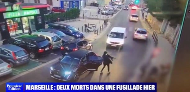 Marseille : images vidéo choquantes, deux hommes tués en pleine rue