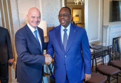 FOOTBALL: Infantino dit avoir discuté de la coopération avec la FIFA avec Macky Sal