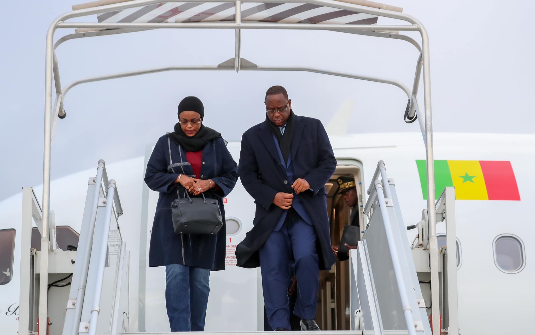 France: Macky et Marieme Faye Sall à Paris pour une discution des enjeux de la paix et de la sécurité dans le monde…