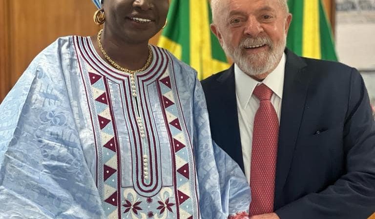 Mimi Touré reçue par le Président brésilien Lula