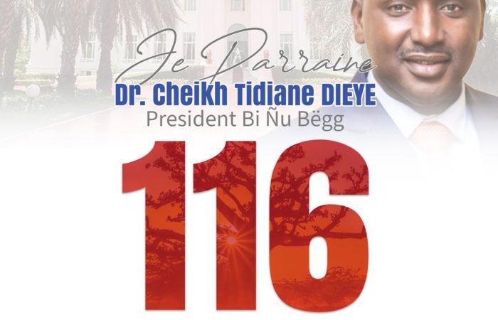 Présidentielle 2024: Le Dr. Cheikh Tidiane Dièye procède ce lundi 27 novembre au lancement de ses opérations de collecte du parrainage citoyen