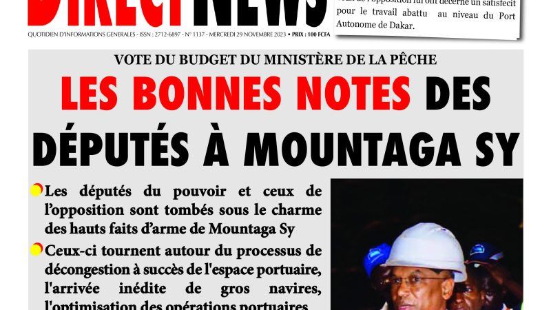 Revue de Directnews de ce mercredi 29 novembre 2023 avec Junior…