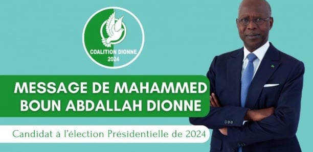 Le message de Mahammed Boun Abdallah Dionne après le dépôt de sa candidature