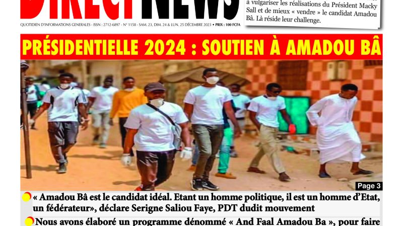 Revue de Directnews  de ce samedi 23 décembre 2023 avec Junior…