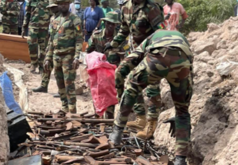 Ziguinchor : Les armes de guerre d’ex combattants du MFDC détruites