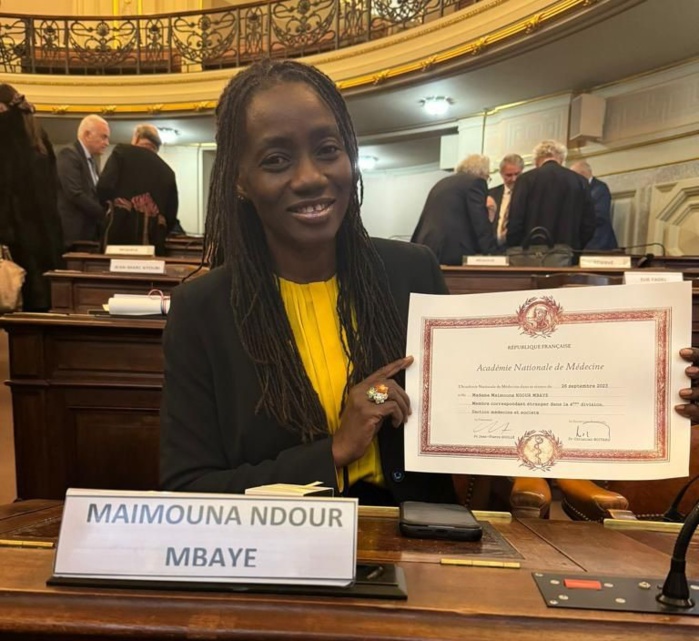 UCAD: Pr Maïmouna Ndour Mbaye intègre l’Académie Française de Médecine