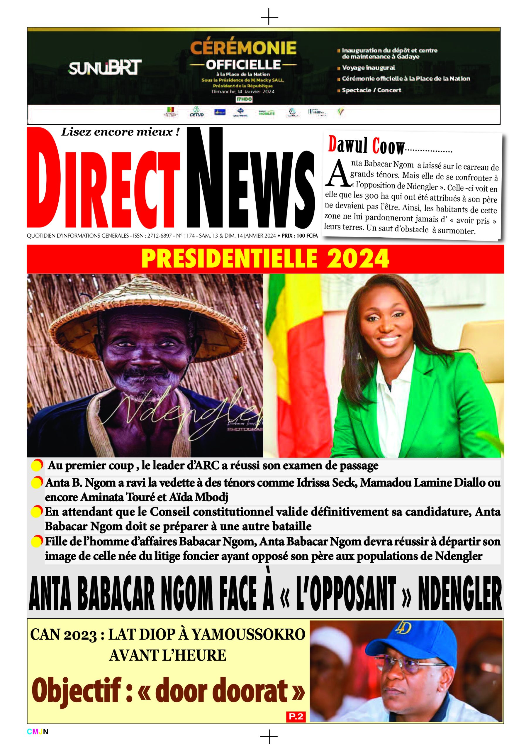 Ecoutez la revue  de Directnews de ce samedi 13 janvier 2023 avec Junior…