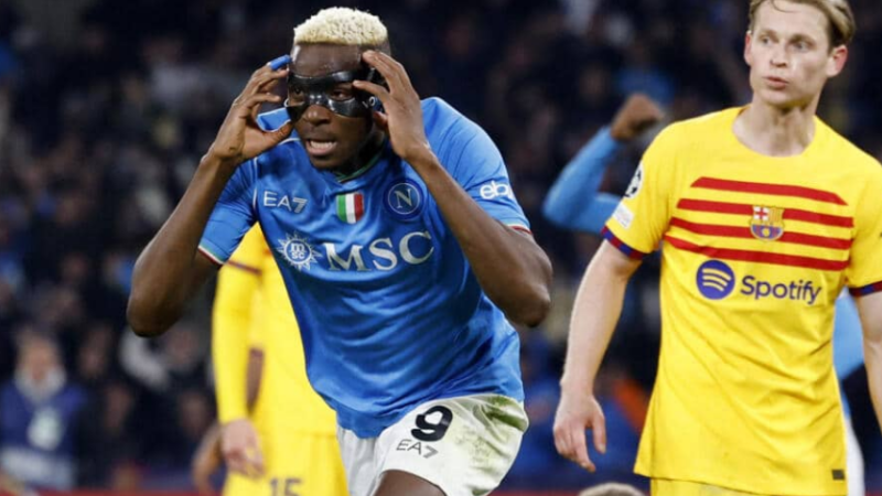 Victor Osimhen, le sauveur de Naples face à Barcelone après la CAN