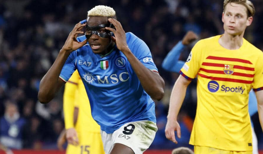 Victor Osimhen, le sauveur de Naples face à Barcelone après la CAN