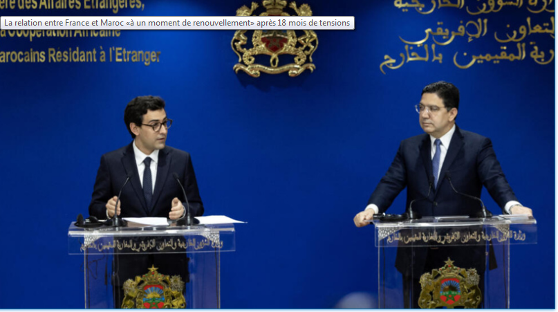 La relation entre France et Maroc «à un moment de renouvellement» après 18 mois de tensions