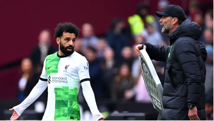 Mohamed Salah critiqué par la presse anglaise après son altercation avec Klopp lors du match Liverpool vs West Ham