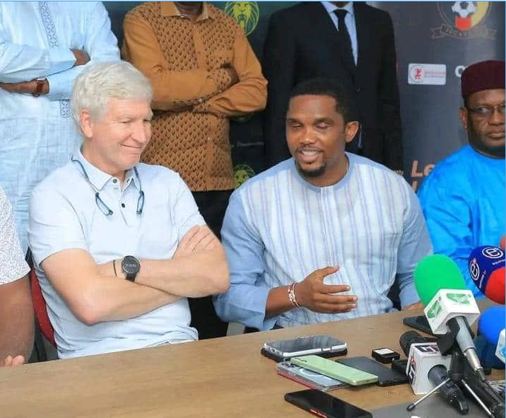 Samuel Eto’o maintient le sélectionneur Marc Brys et lui apporte son soutien