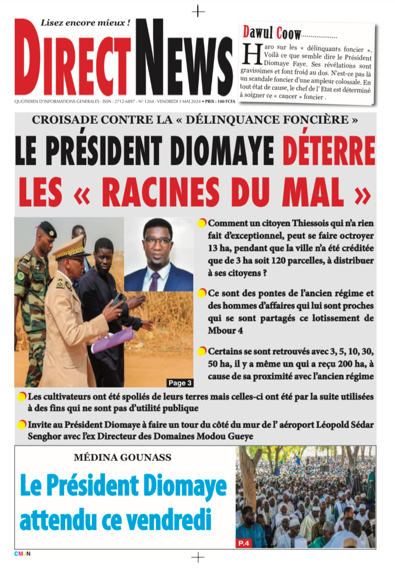 La revue de Directnews de ce vendredi 3 mai 2024 avec Junior…