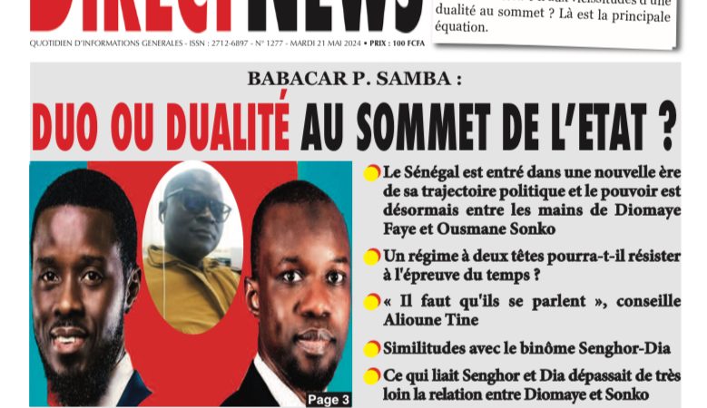 DirectNews de ce 21 mai 2024: La revue de Junier Sene