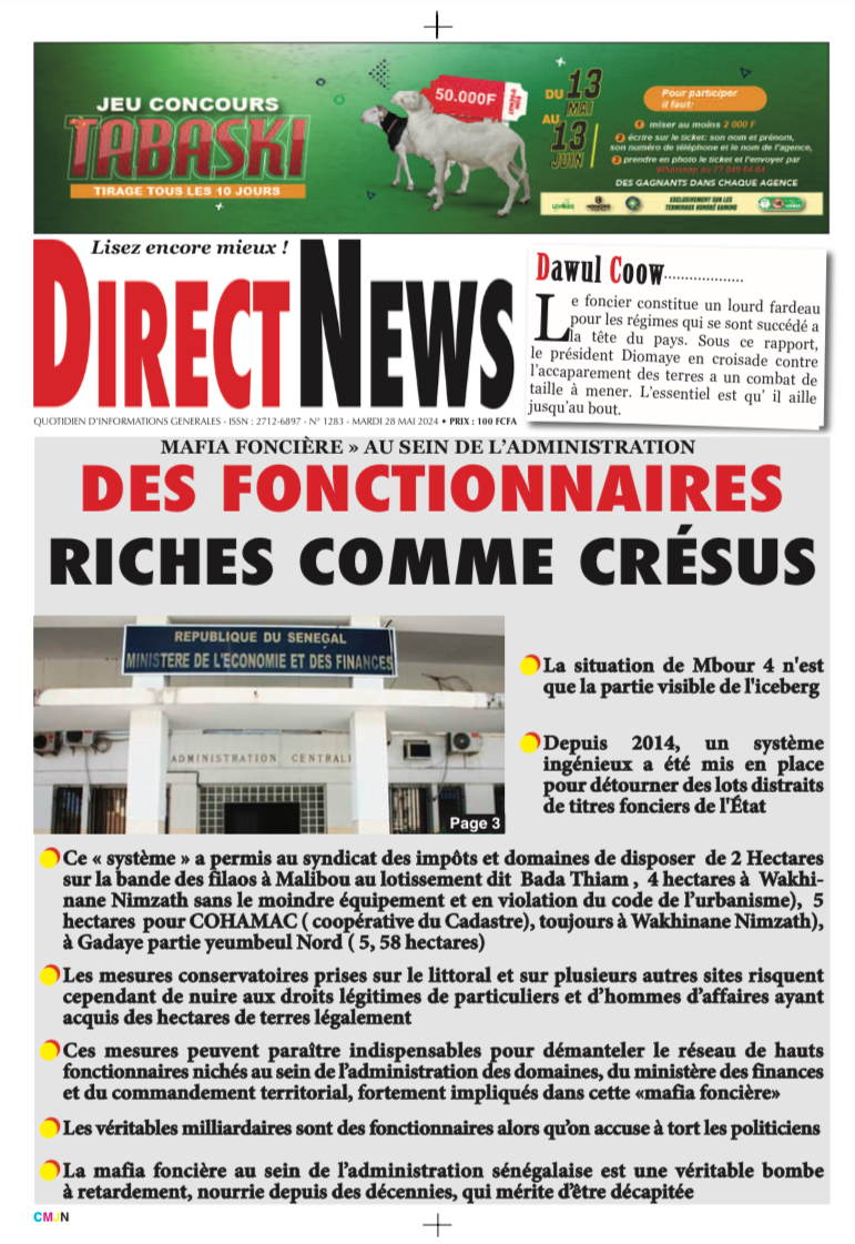 La revue  de Directnews de ce mardi 28 mai 2024 avec Junior…