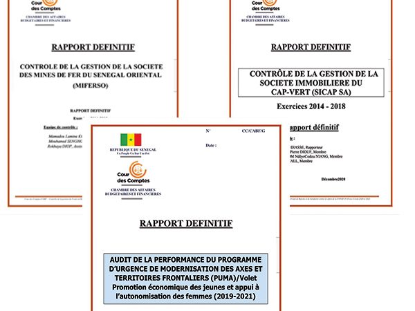 Cour des comptes Sicap, Miferso, Puma : Sall comptes