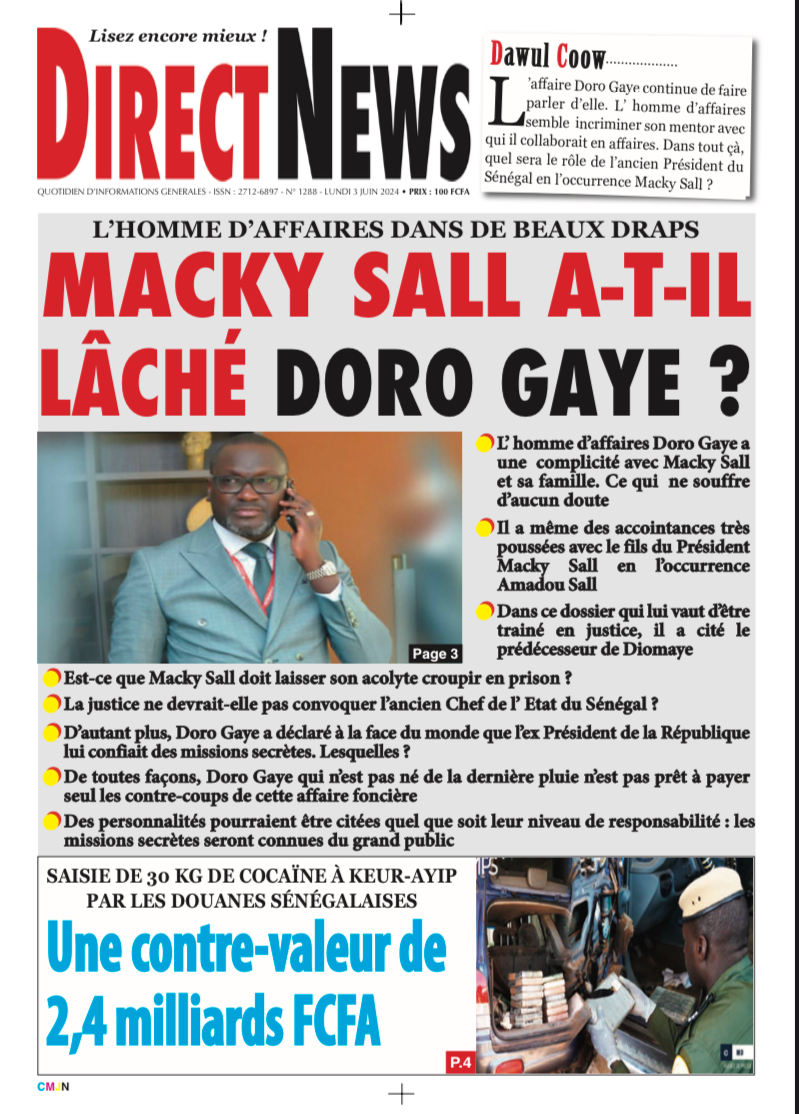 La Revue de Directnews de ce lundi 3 mai 2024 avec Junior…