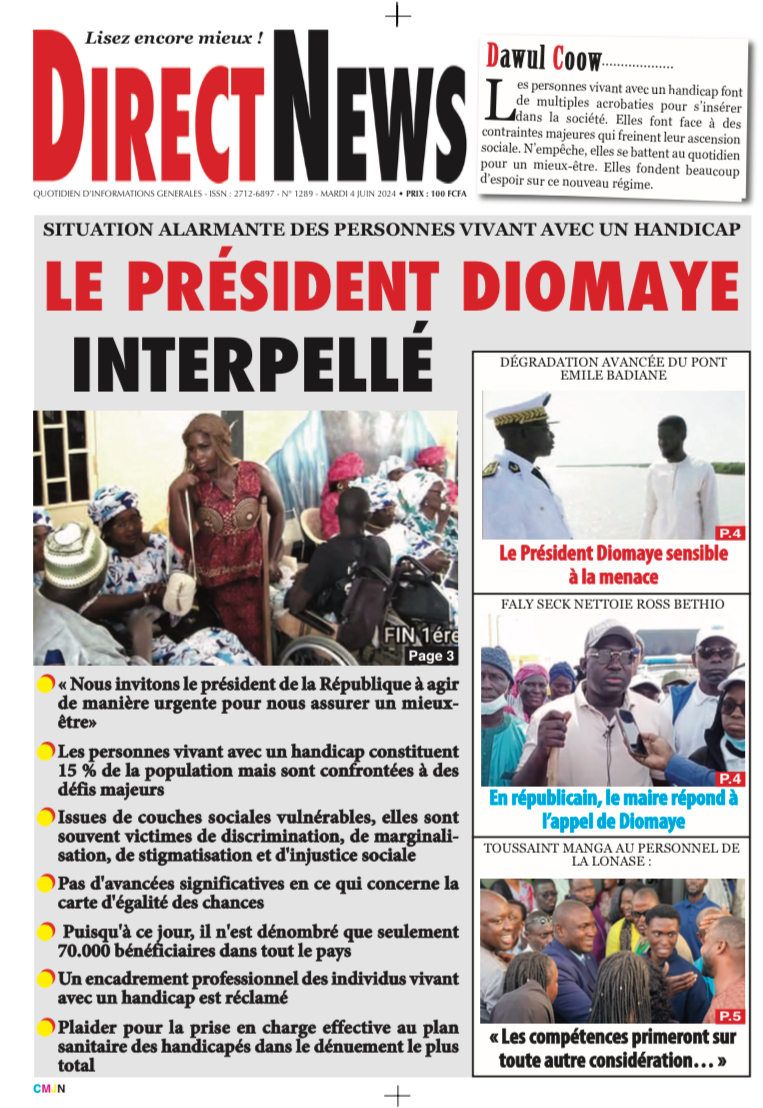 La revue  de Directnews de ce mardi 4 juin 2024 avec Junior…