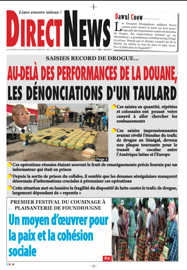 Revue de Directnews  de ce mercredi 10 juillet 2024 avec Junior…