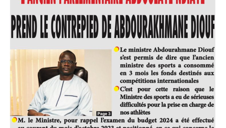 Une du journal Directnewsinfo du Vendredi 19 juillet 2024