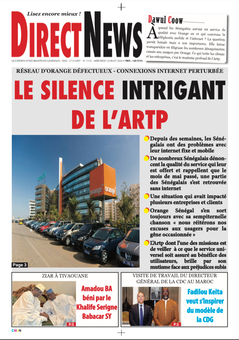 La revue  de Directnews de ce mercredi 31 juillet 2024 avec Junior…