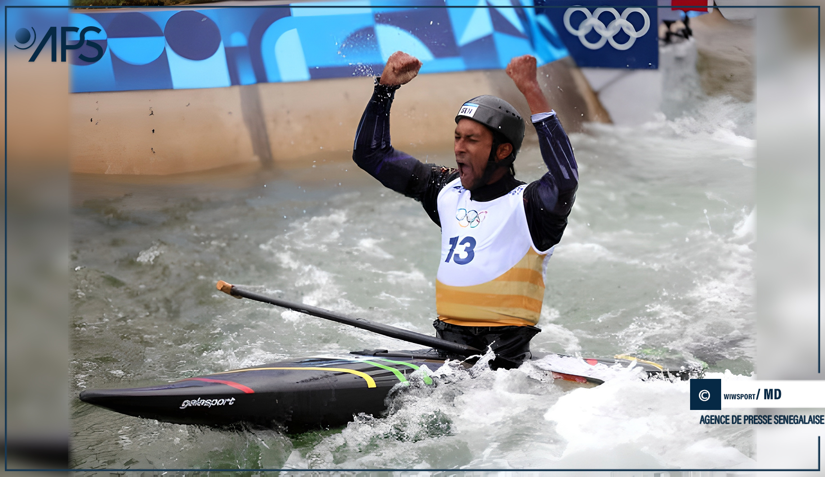 JO – Canoë slalom : Le Sénégalais Yves Bourhis qualifié en finale