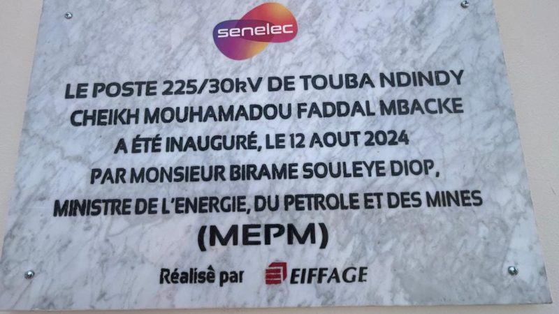 Électricité à Touba : Inauguration du Poste 225/30kV pour soulager les populations