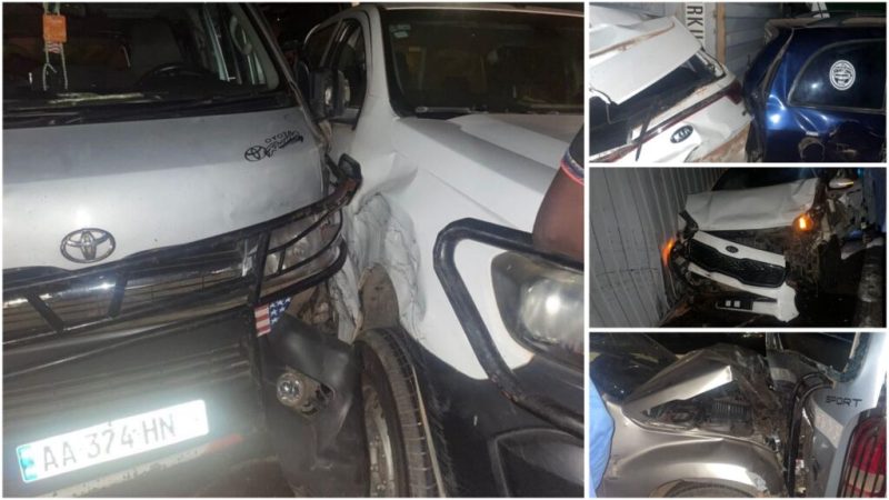 Violent accident sur l’axe AIBD vers Dakar : Un conteneur se renverse sur sept voitures