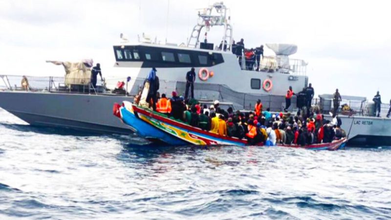 Émigration irrégulière : deux pirogues interceptées avec 276 candidats par la Marine sénégalaise