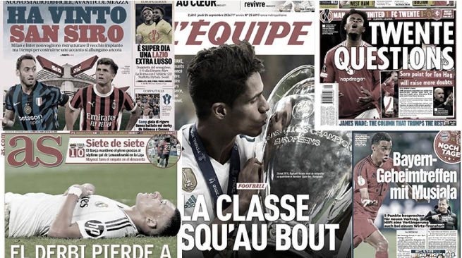 La presse européenne rend hommage à Raphaël Varane, réunion secrète entre le Bayern Munich et Musiala