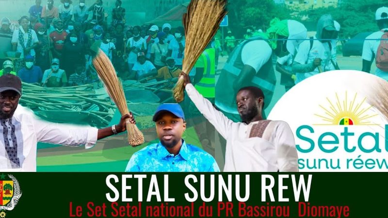 Journée de nettoyage « Setal Sunu Rew » : Sonko et Diomaye attendus respectivement à Ziguinchor et Mbour