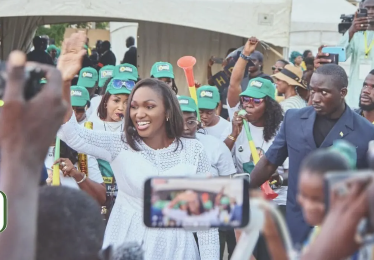 Mermoz : Anta Babacar Ngom, candidate, a voté au lycée Ngalandou Diouf