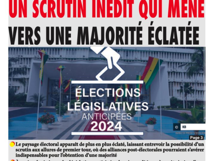 Une du journal Directnewsinfo du Mercredi 13 Novembre 2024