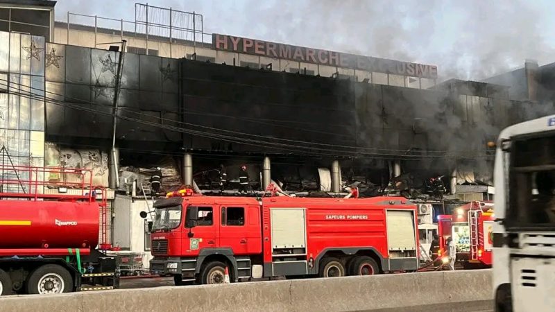 Incendie dévastateur au magasin Hyper Exclusive de Yoff