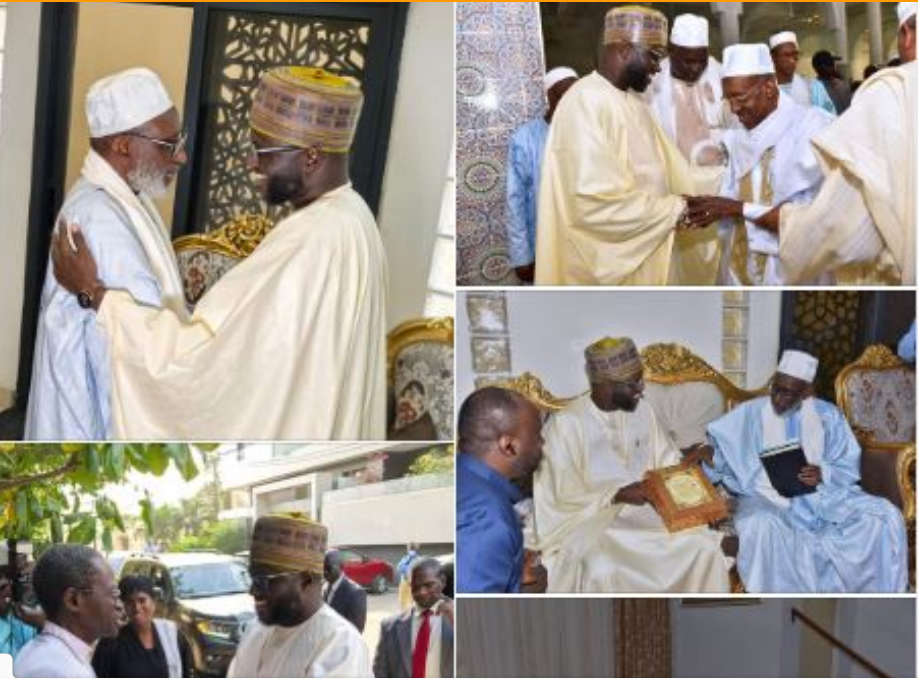 Visite de courtoisie : Le président de l’Assemblée nationale El Malick Ndiaye en tournée auprès des autorités religieuses