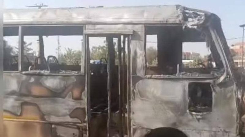 OUROSSOGUI: Un bus Dakar Dem Dik brûlé